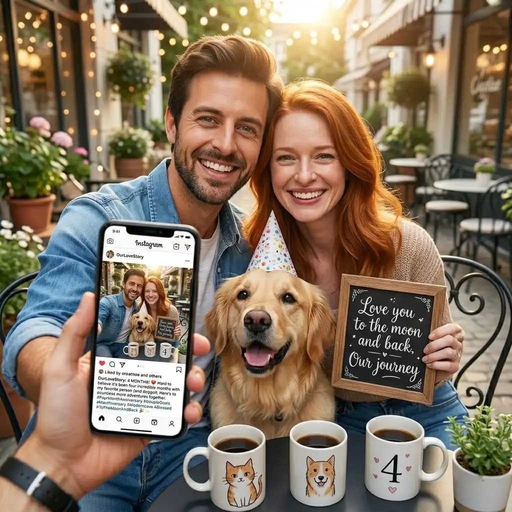 4 Month Anniversary Quotes and Instagram Captions