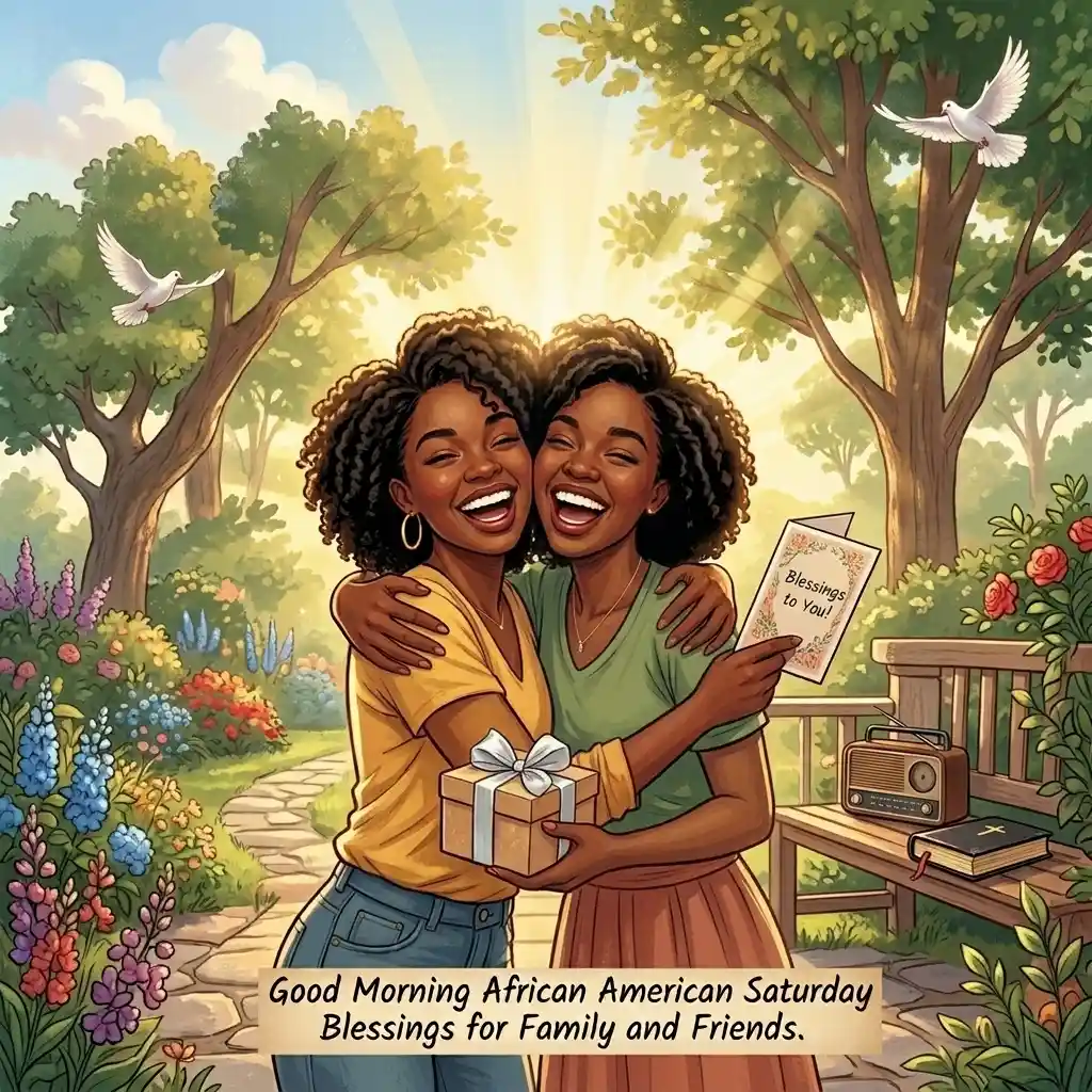 Good Morning African American Saturday Blessings for Family and Friends