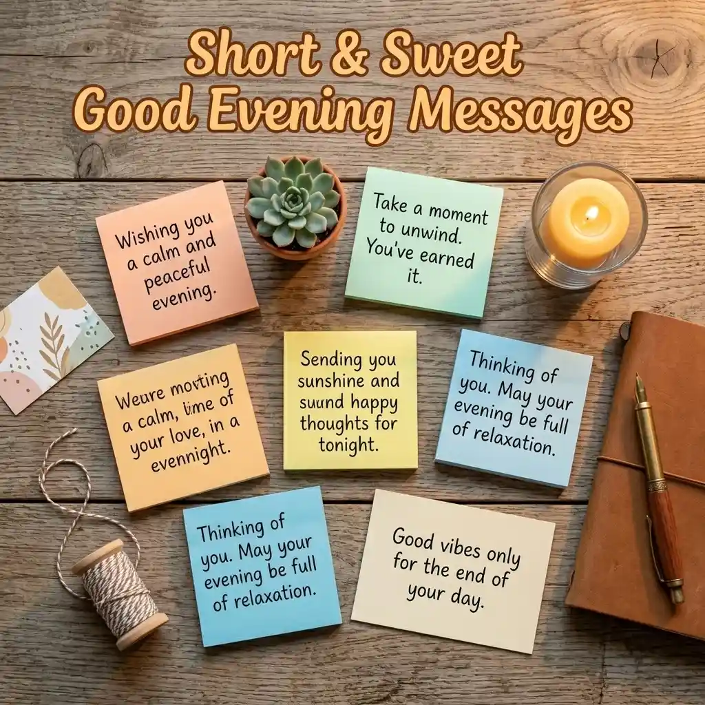 Short & Sweet Good Evening Messages