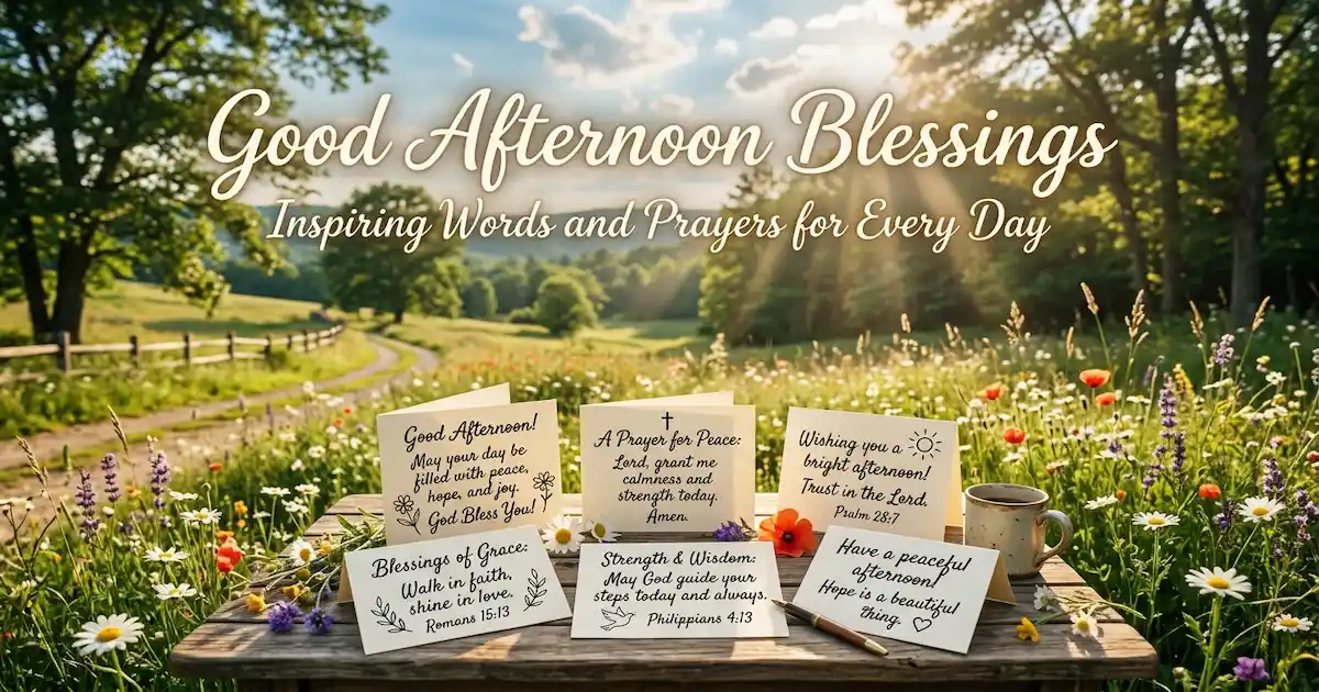 100+ Good Afternoon Blessings Images, Words, and Prayers The Best Collection for Every Day