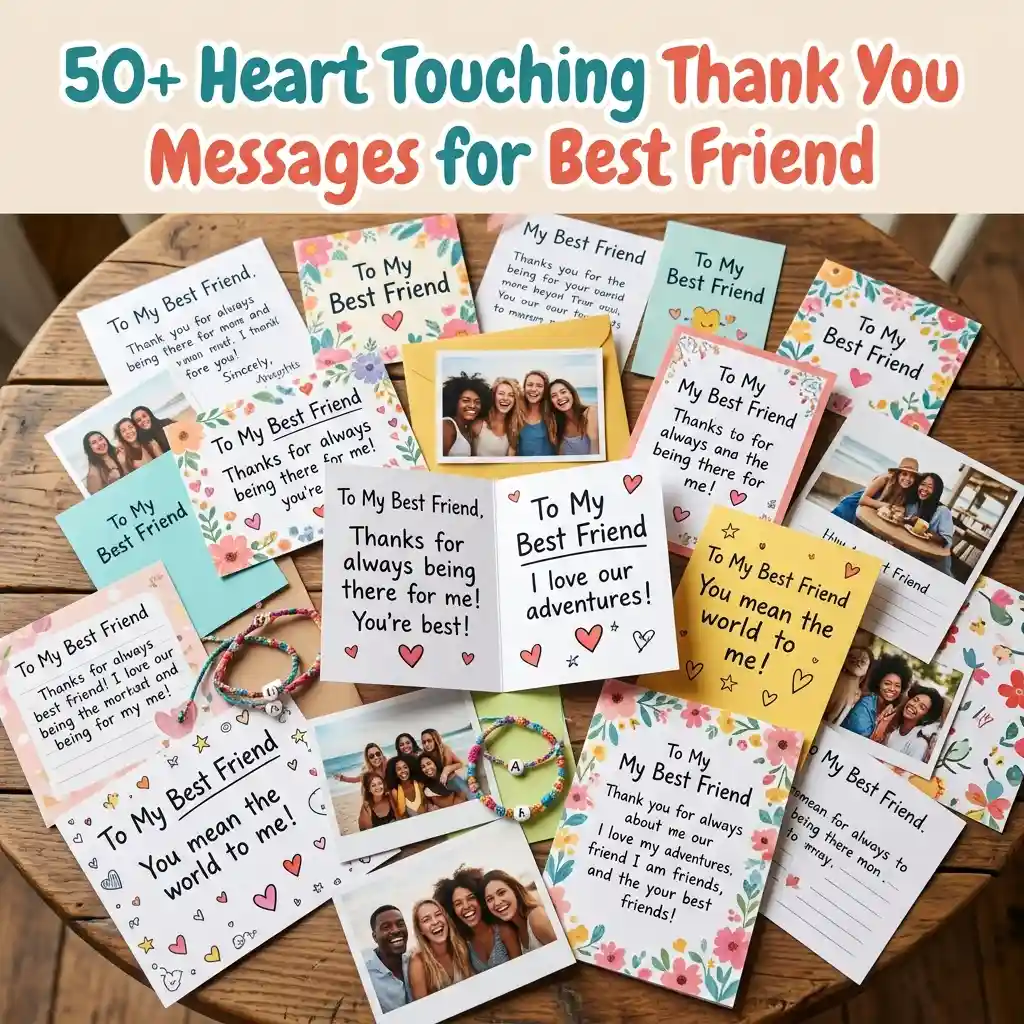 50+ Heart Touching Thank You Messages for Best Friend