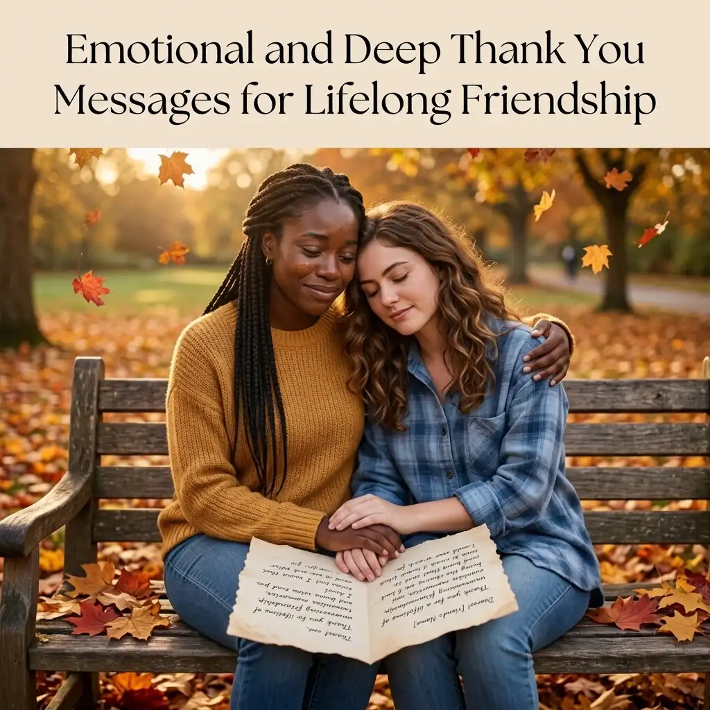 Emotional and Deep Thank You Messages for Lifelong Friendship