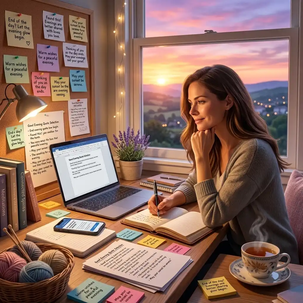How to Choose or Create the Perfect Good Evening Quote
