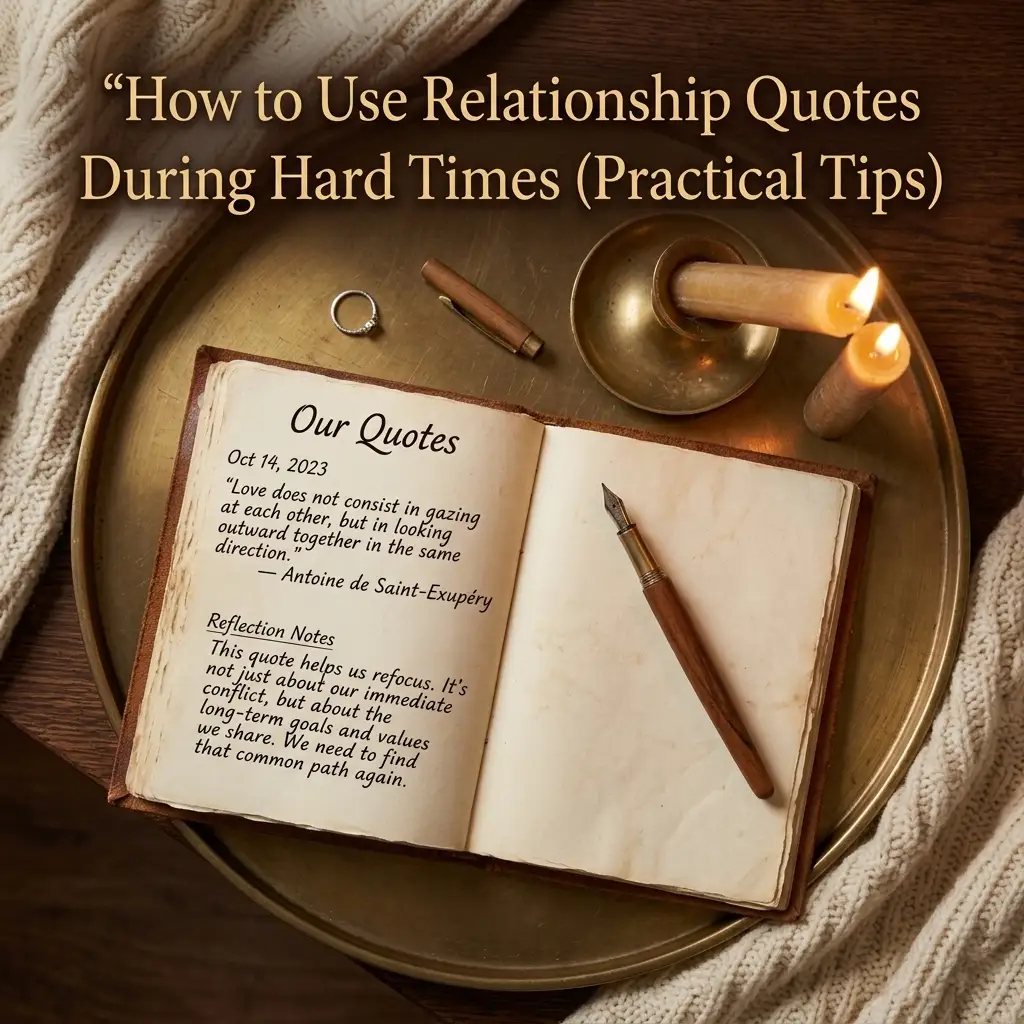 How to Use Relationship Quotes During Hard Times (Practical Tips)
