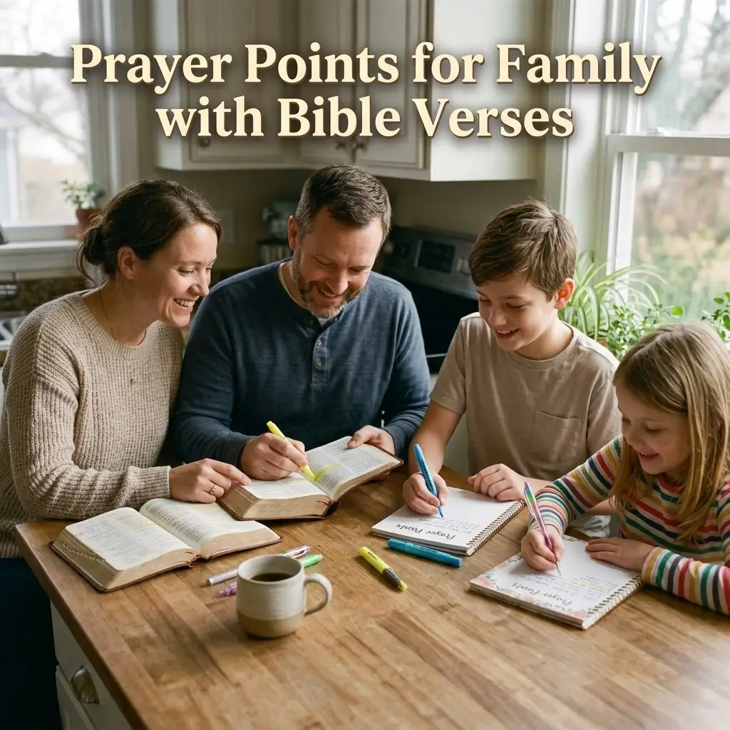 Prayer Points for Family with Bible Verses