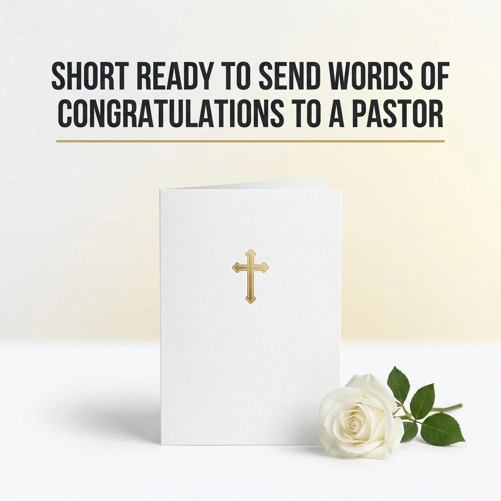SHORT READY TO SEND WORDS OF CONGRATULATIONS TO A PASTOR